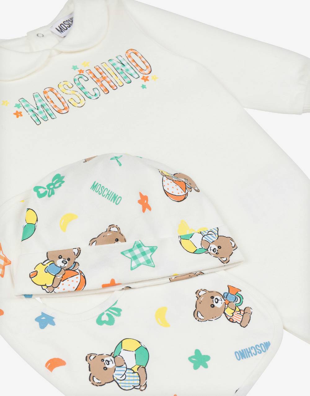 Love Moschino Set tutina, cappello e bavaglino Baby Teddy Bear In Saldo