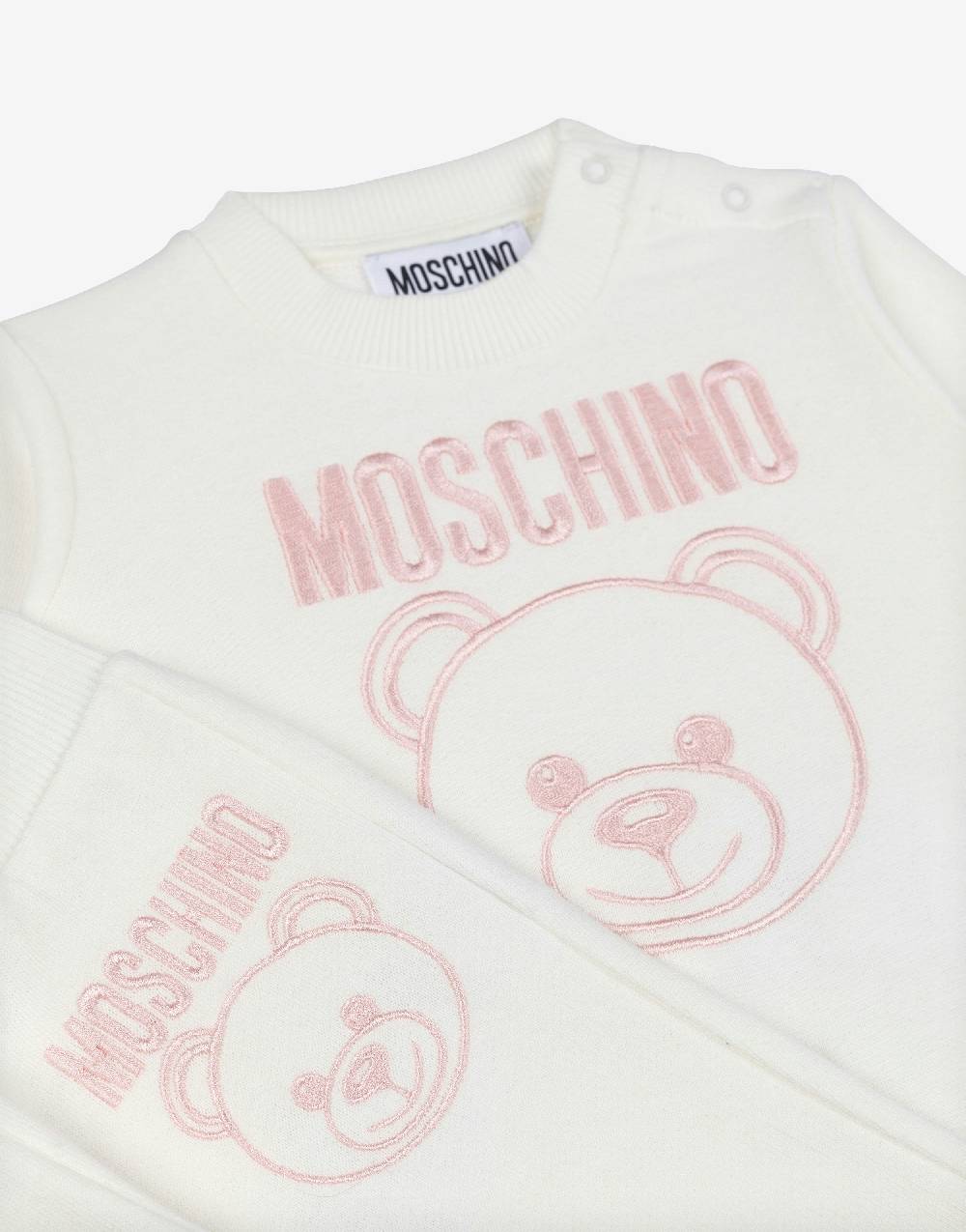 Love Moschino Completo tuta in felpa Teddy Embroidery Promozione
