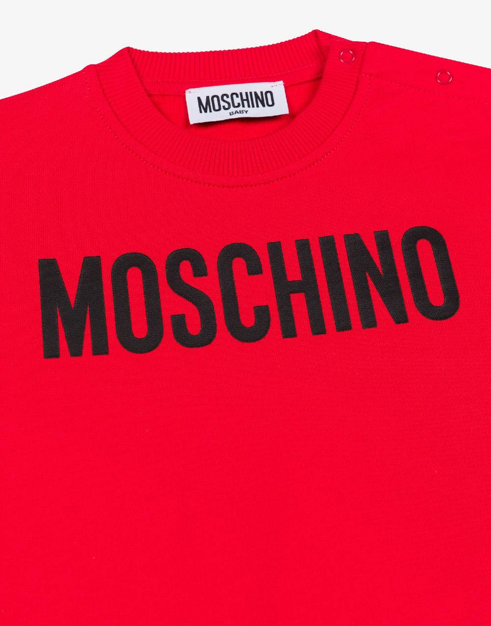Love Moschino Felpa in cotone Logo Print Economico