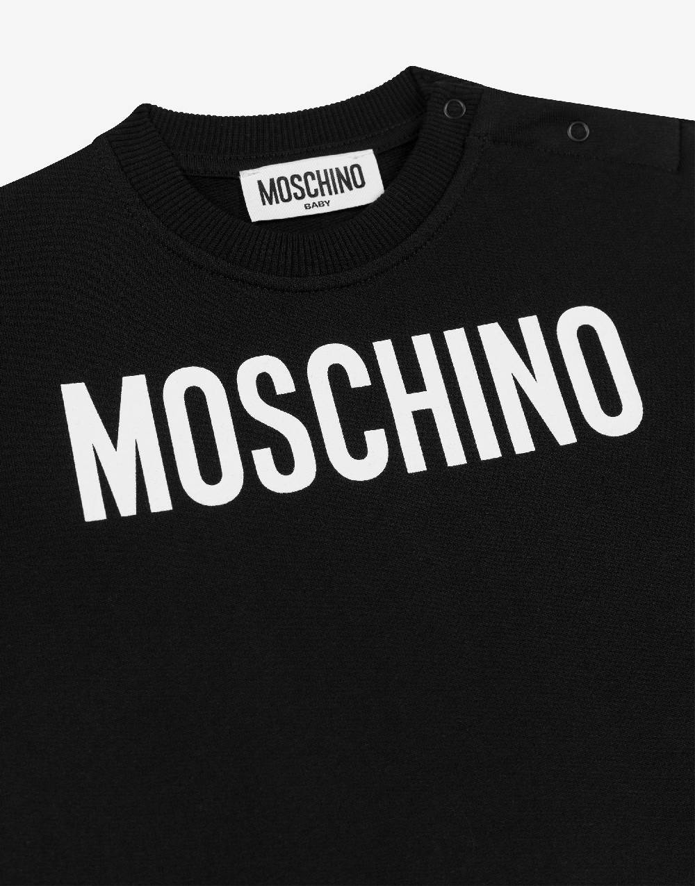 Love Moschino Felpa in cotone Logo Print Nuova