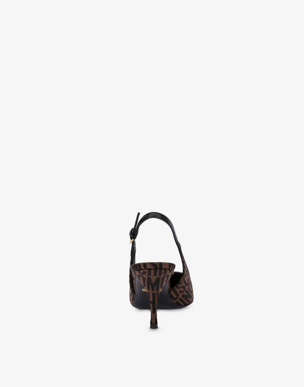 Love Moschino Slingback in nylon Allover Logo Negozi Online