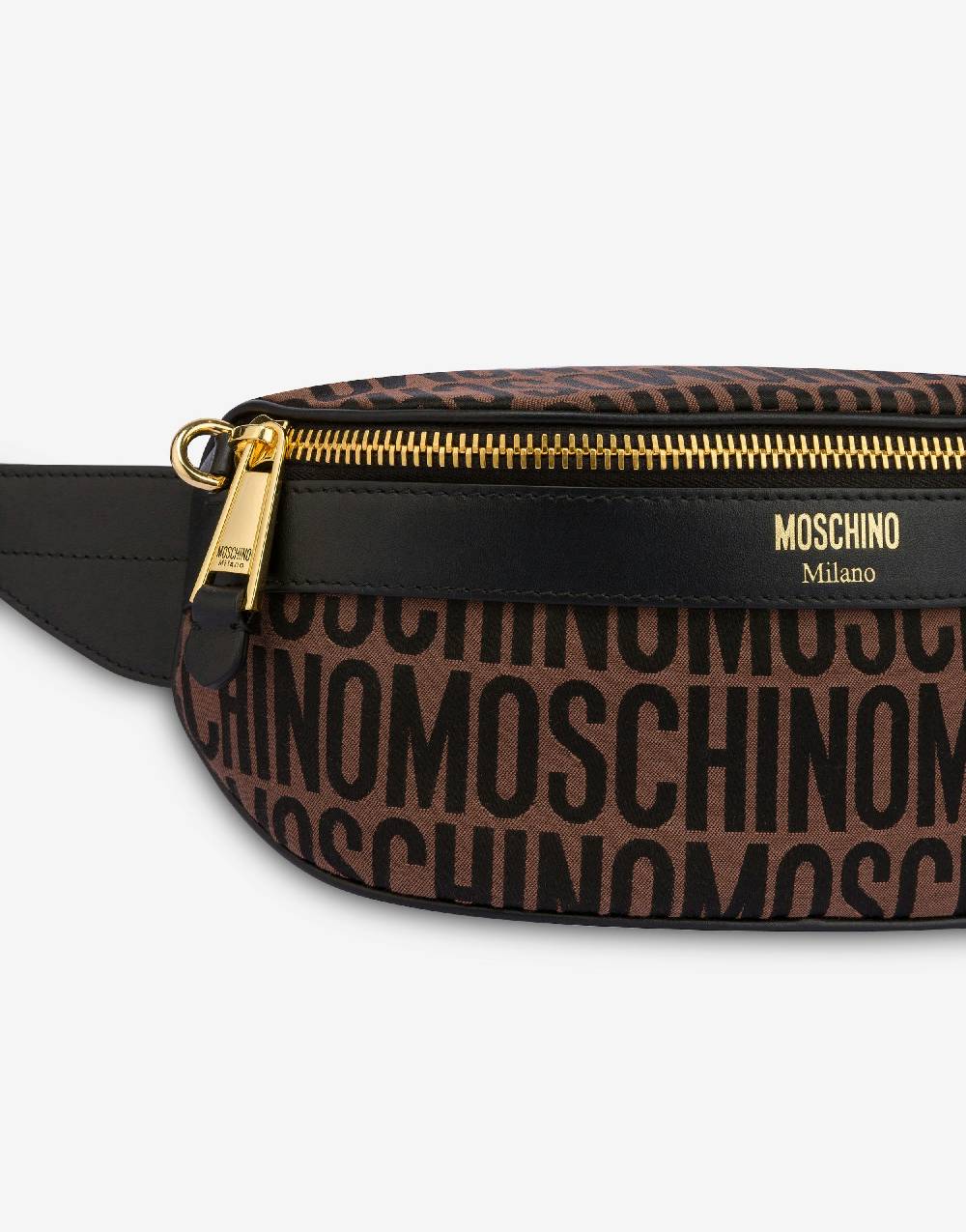 Love Moschino Marsupio in nylon Allover Logo Consegna Veloce