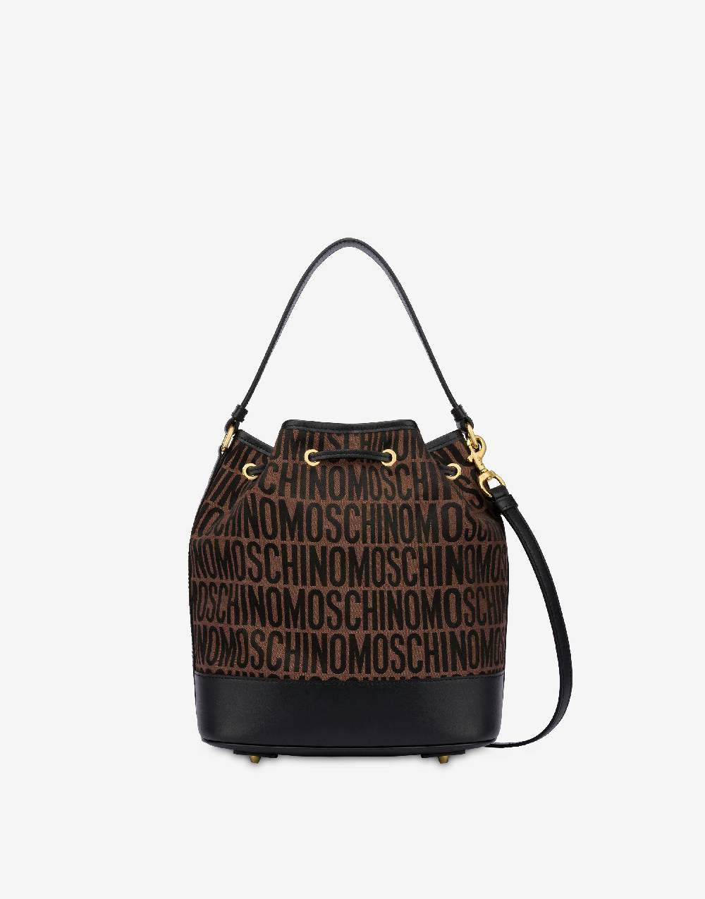 Love Moschino Borsa a secchiello in nylon Allover Logo Shopping Online