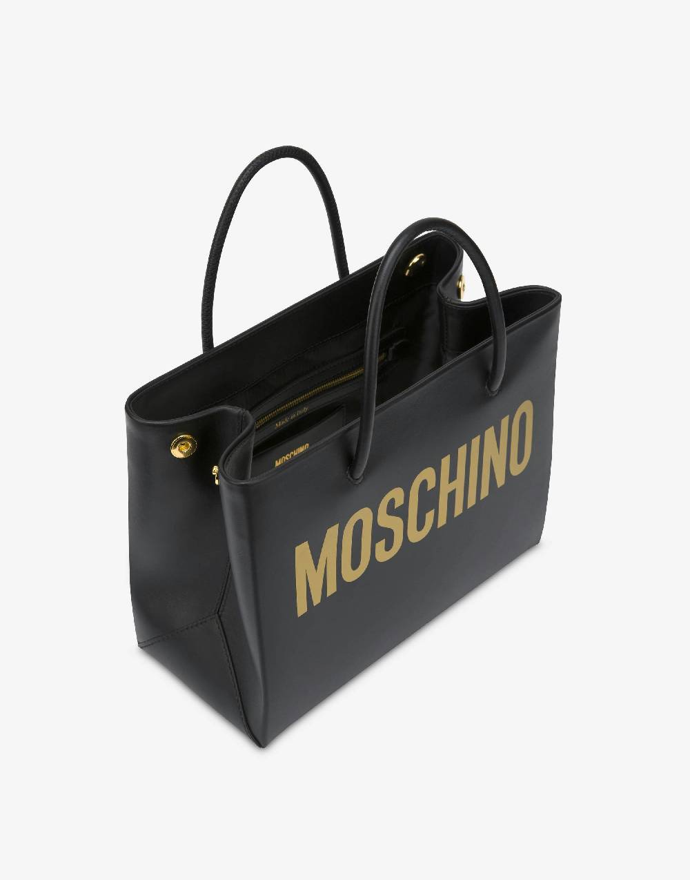 Love Moschino Piccola Shopper in vitello con logo Economico