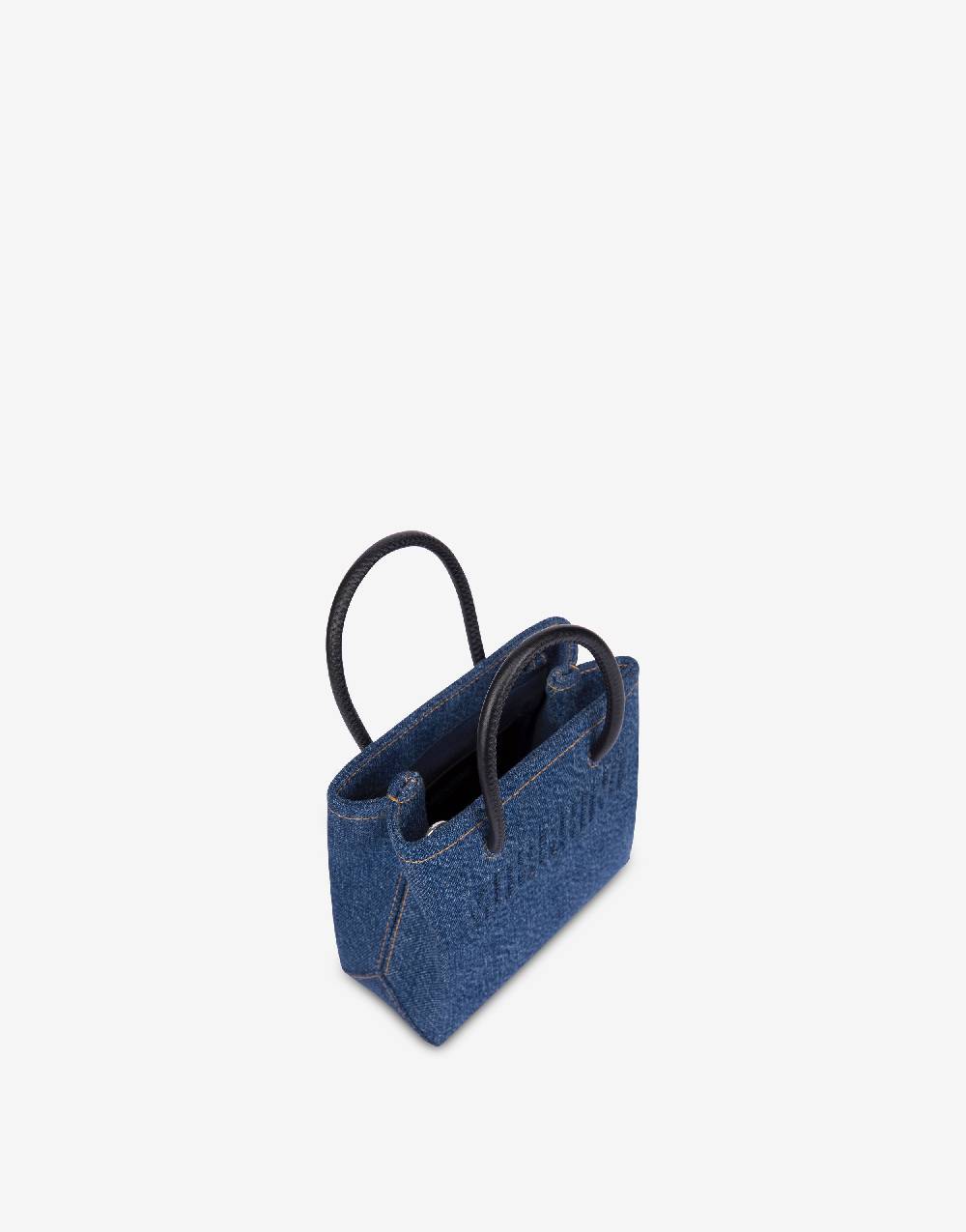 Love Moschino Mini borsa in denim con logo In Linea