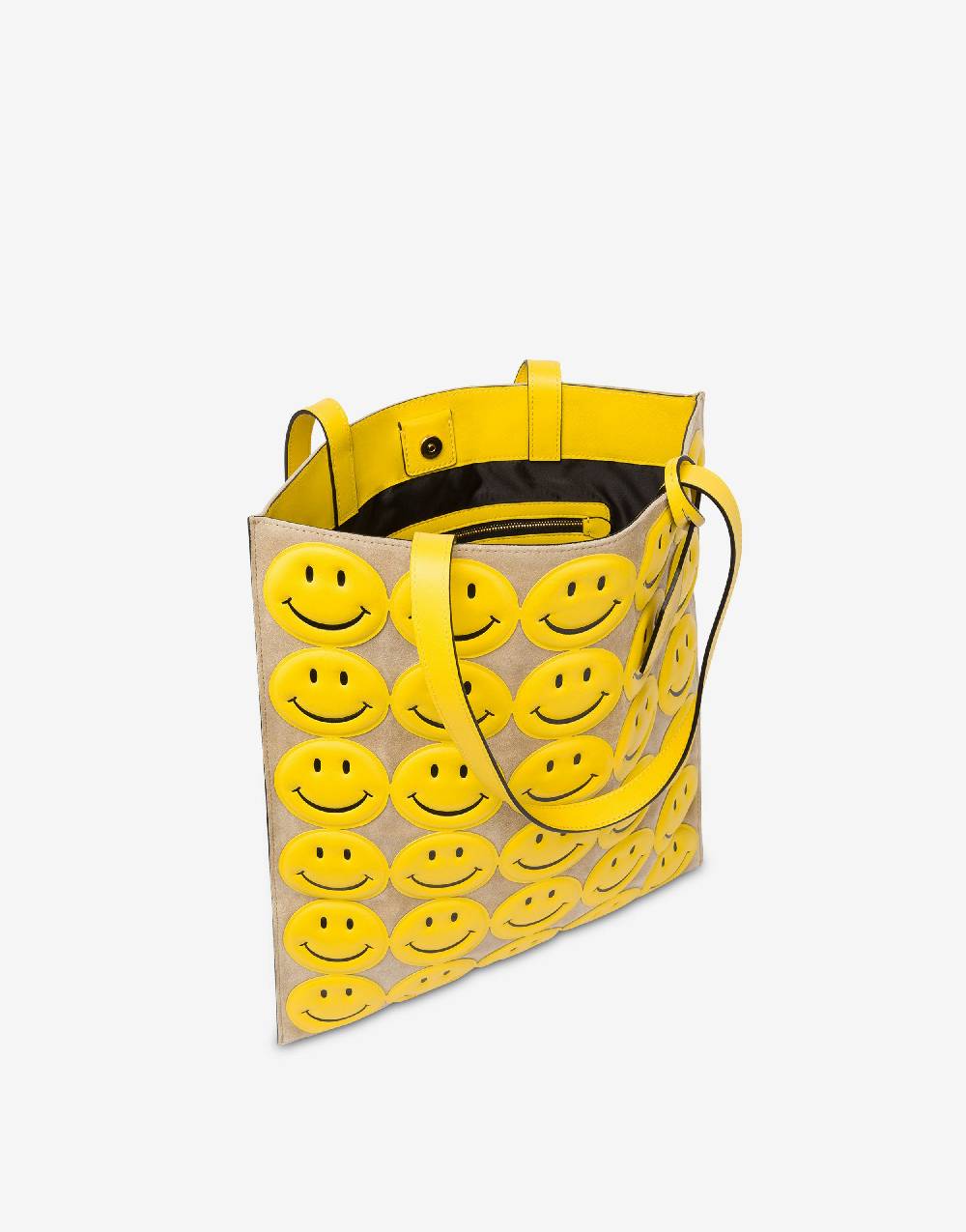 Love Moschino Shopper in crosta Allover Smiley® Vendita
