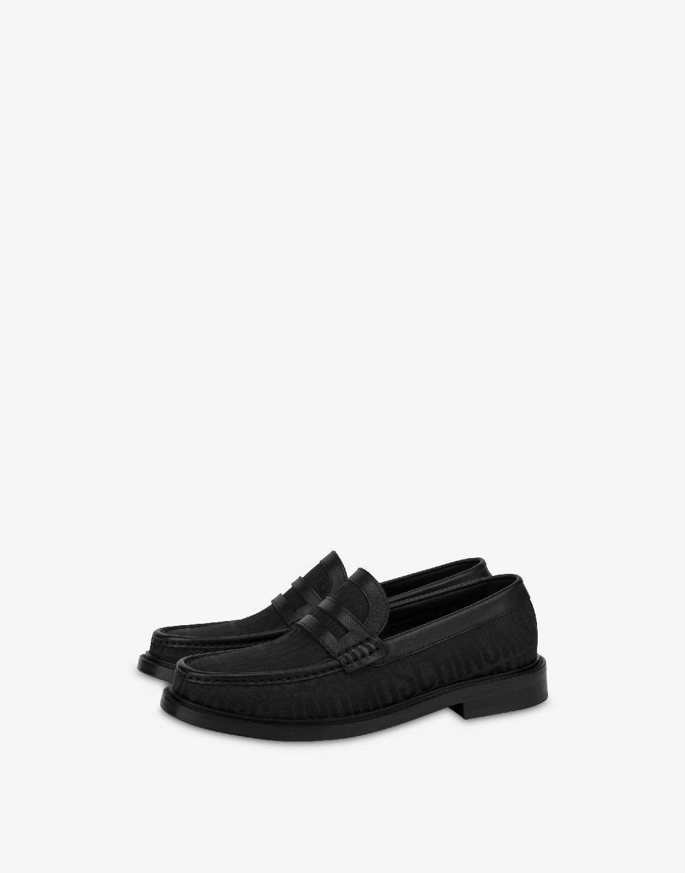 Love Moschino Mocassini in nylon Allover Logo