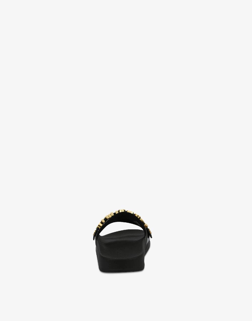 Love Moschino Slide sandal in PVC con logo Lettering Offerta