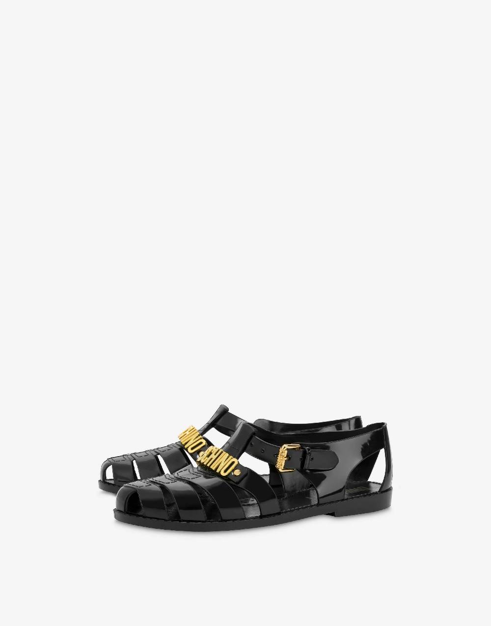 Love Moschino Sandali Jelly con logo Lettering