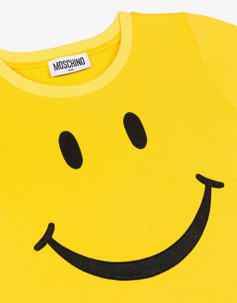 Love Moschino T-shirt in jersey Smiley® Embroidery I Più Venduti