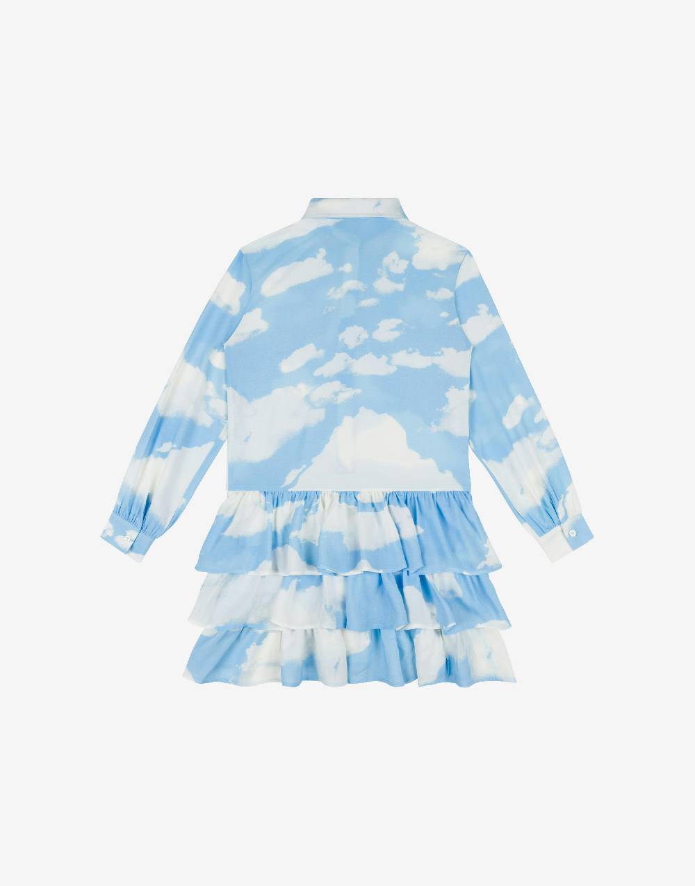 Love Moschino Abito in crêpe Allover Clouds Vendite Flash