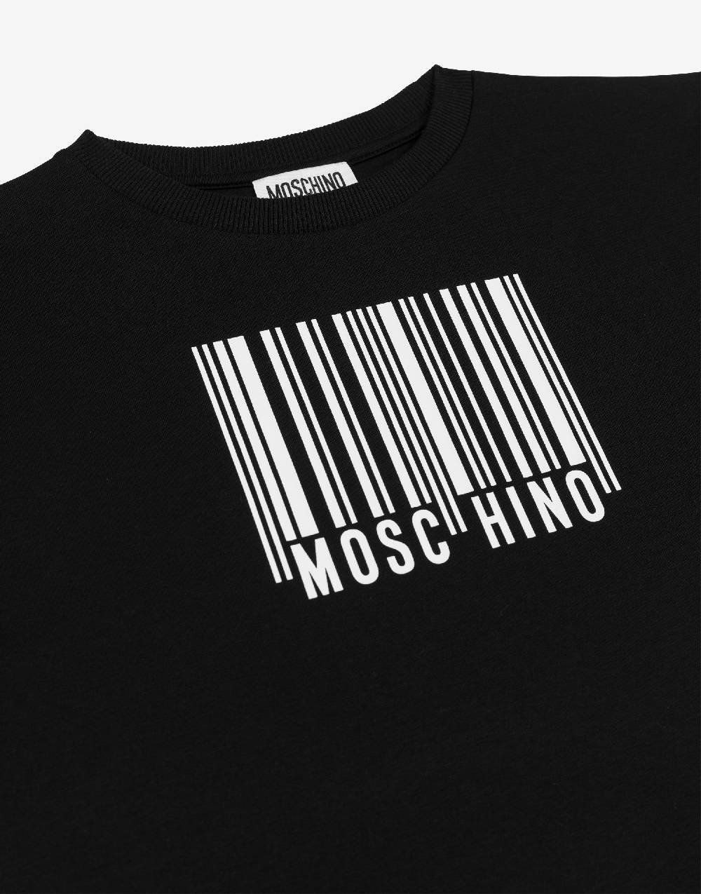 Love Moschino Maxi t-shirt in jersey Barcode Logo Italia