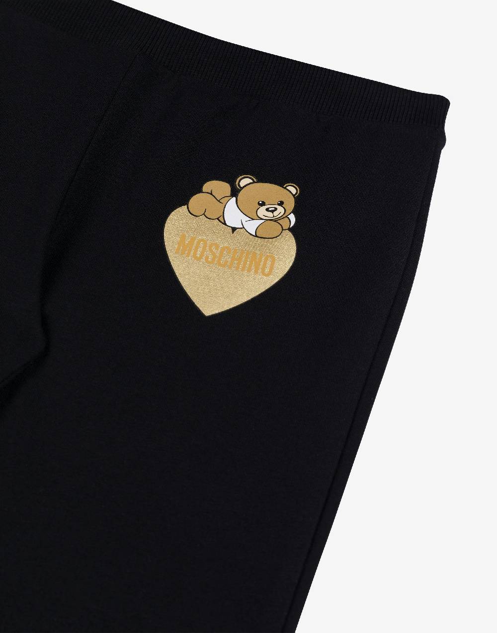 Love Moschino Pantalone flare in cotone Lovely Teddy Bear Nuovo