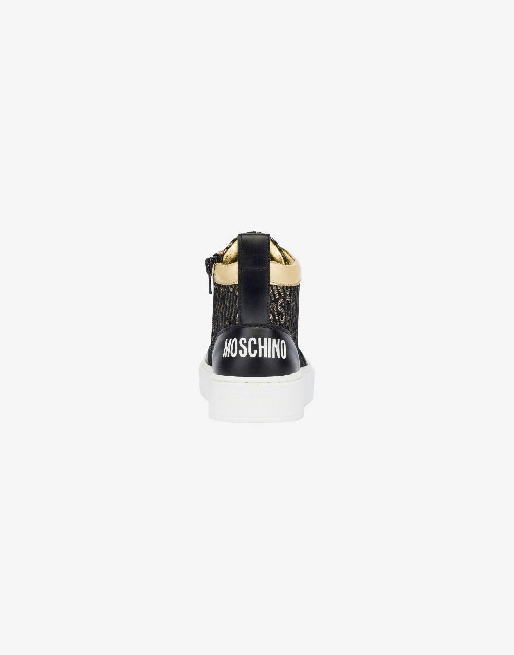 Love Moschino Sneakers alte Allover Logo In Vendita