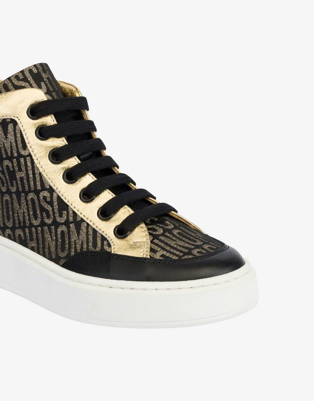 Love Moschino Sneakers alte Allover Logo In Vendita