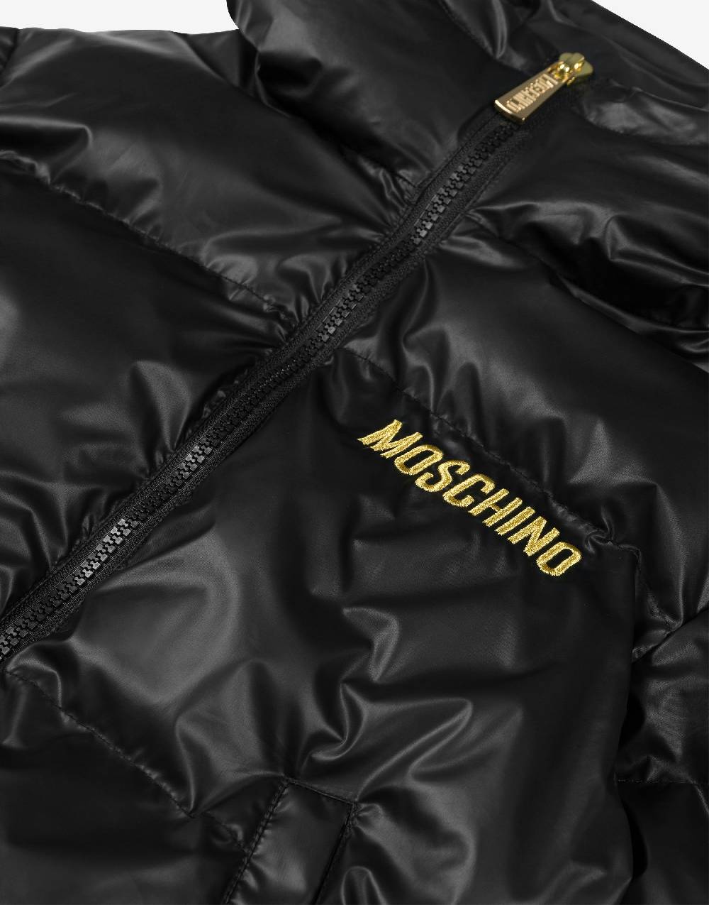 Love Moschino Piumino in nylon Logo Embroidery Saldi Di Fabbrica