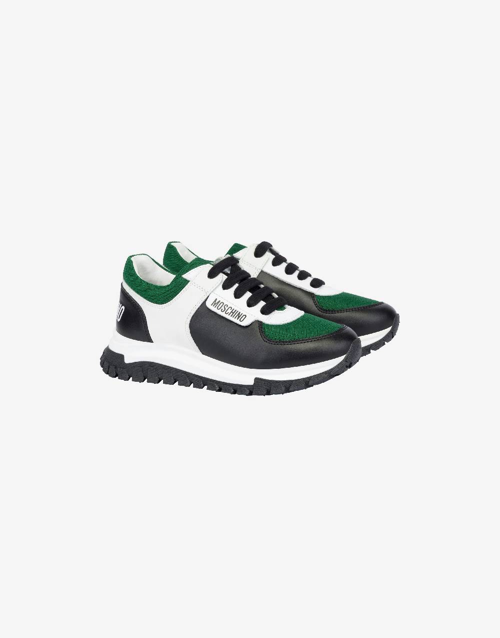 Love Moschino Sneakers running in rete e vitello Spedizione gratuita