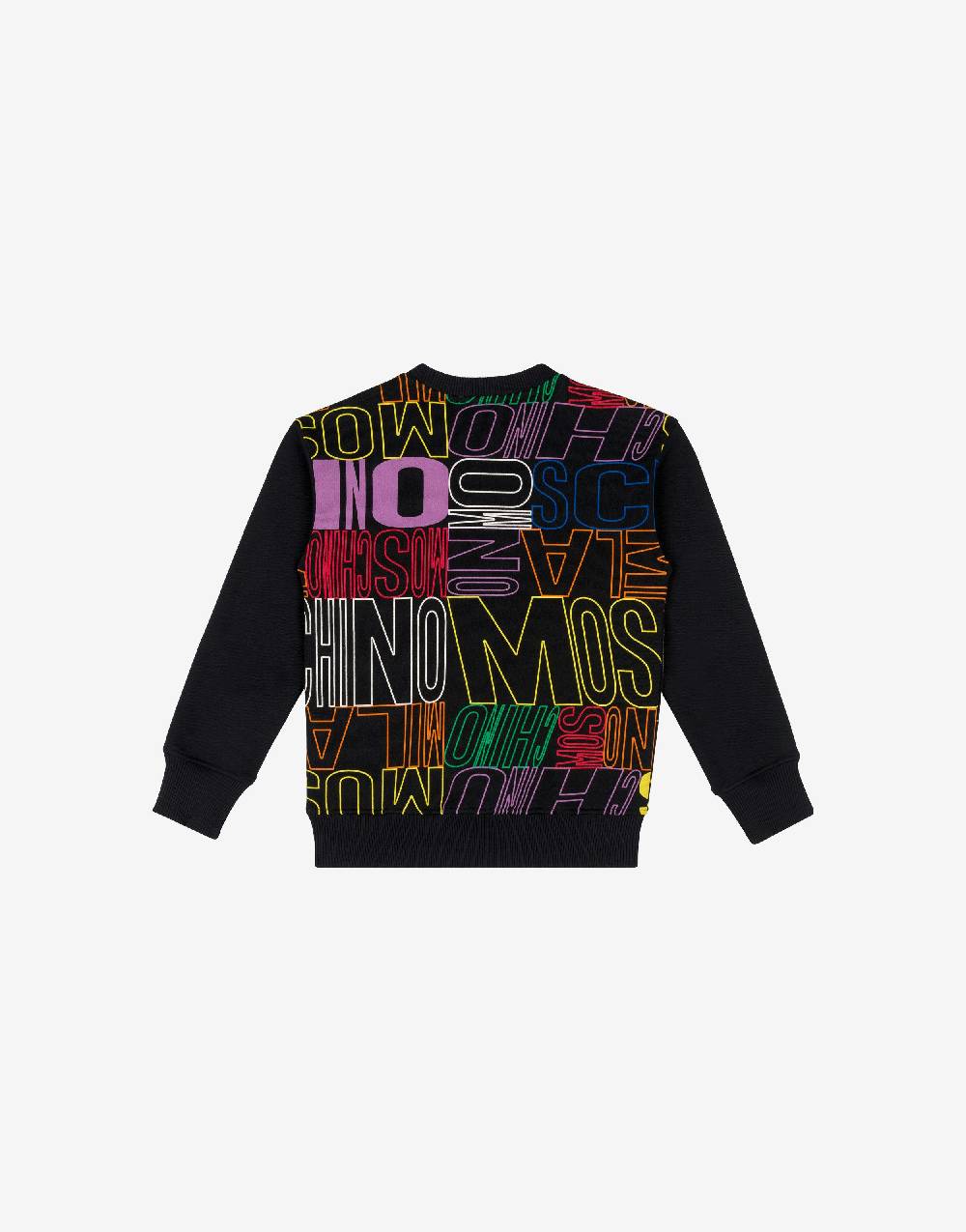 Love Moschino Felpa in cotone Allover Logo Offerta speciale