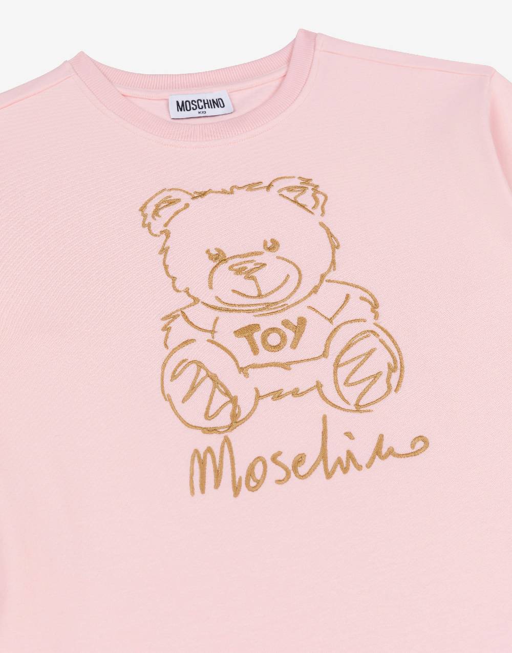 Love Moschino Abito in felpa Teddy Embroidery Offerta esclusiva