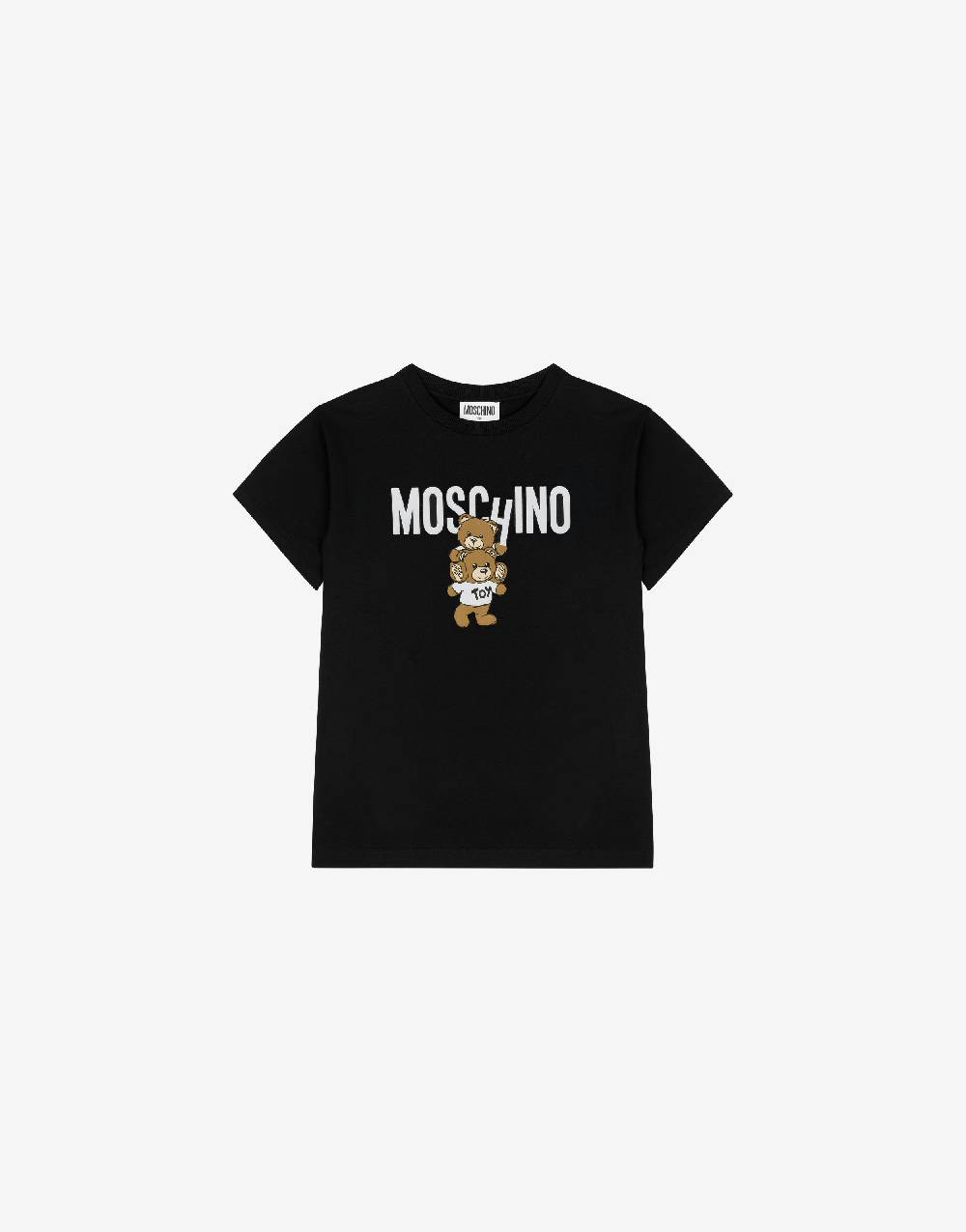 Love Moschino T-shirt in jersey Teddy Logo Offerta per la Festa della Mamma
