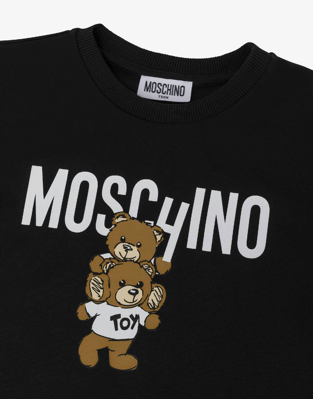 Love Moschino T-shirt in jersey Teddy Logo Offerta per la Festa della Mamma