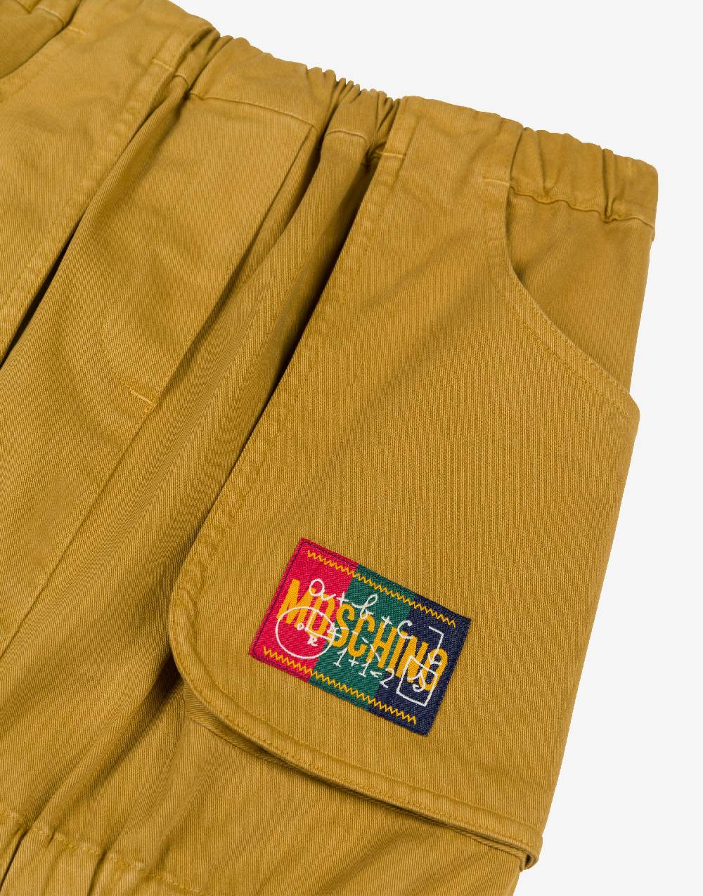 Love Moschino Gonna in gabardina di cotone School Patch Offerta San Valentino
