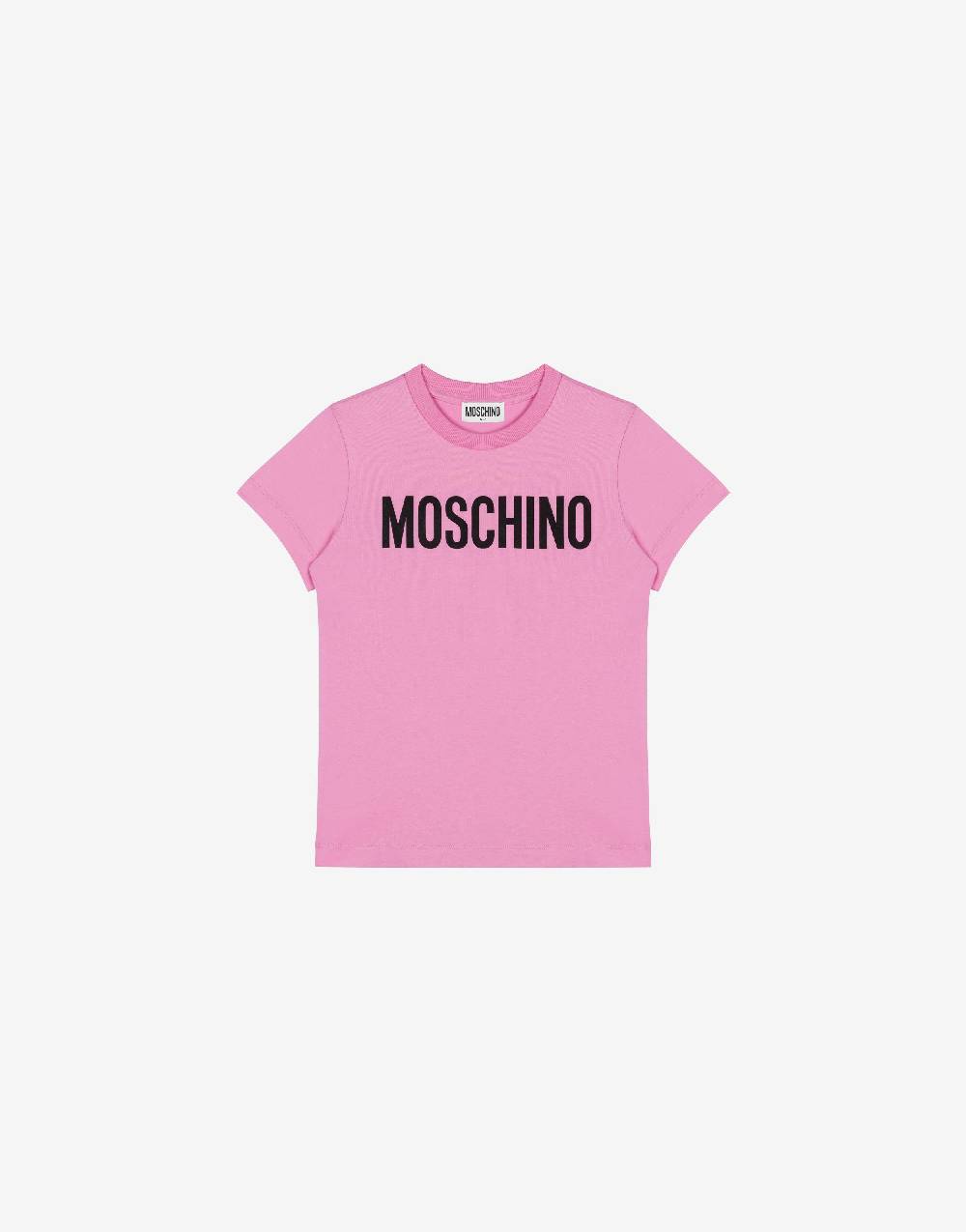 Love Moschino T-shirt in jersey Lettering Logo Latest fashion