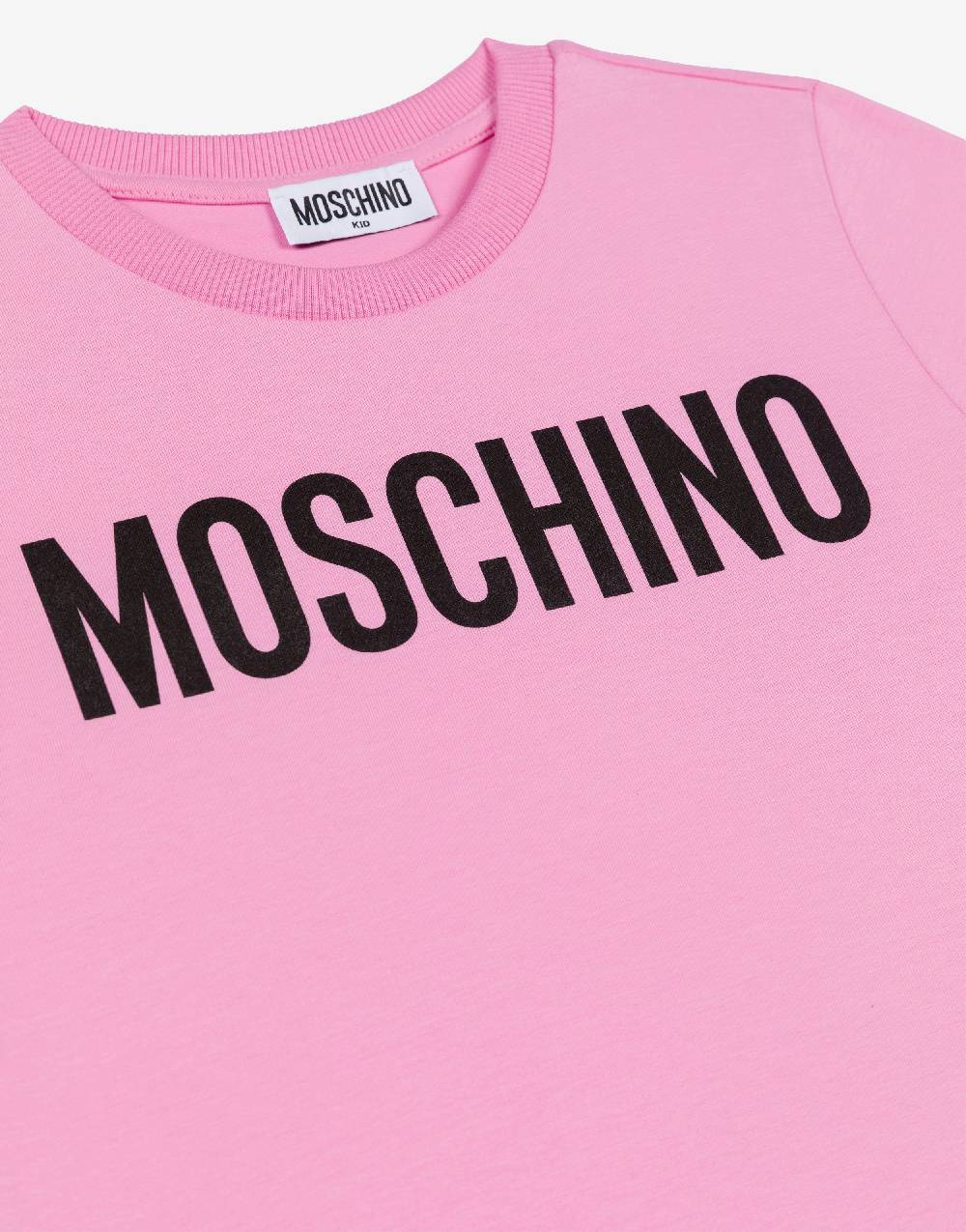 Love Moschino T-shirt in jersey Lettering Logo Latest fashion