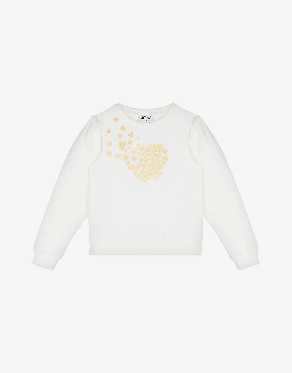 Love Moschino Felpa in cotone Degradé Heart Offerte giornaliere