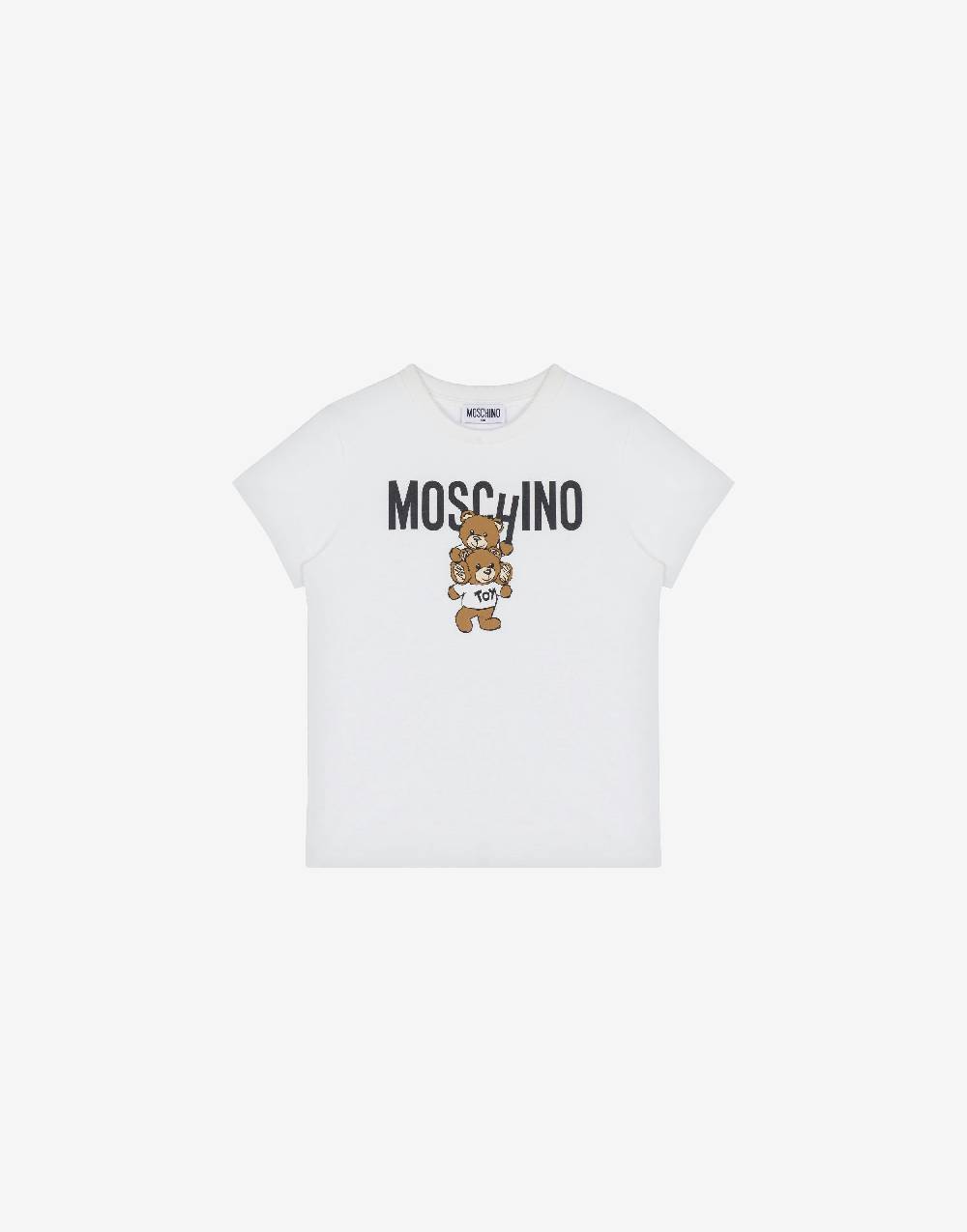 Love Moschino T-shirt in jersey Teddy Logo Sconti VIP