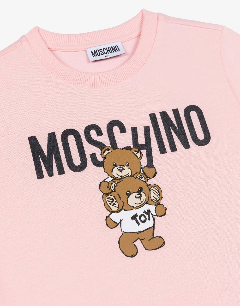Love Moschino T-shirt in jersey Teddy Logo Prezzo basso