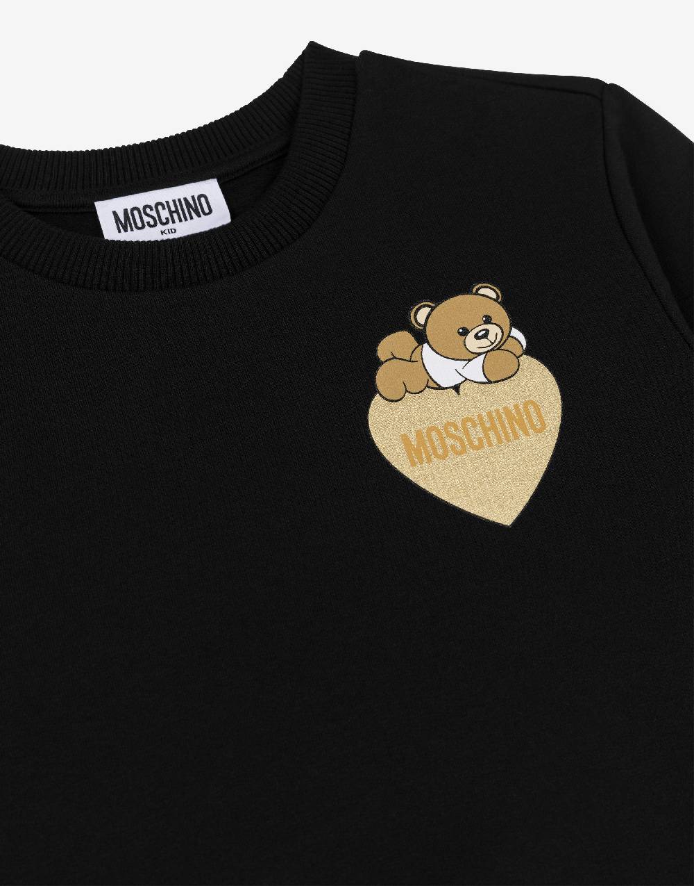 Love Moschino Felpa in cotone Lovely Teddy Bear Ritorno libero
