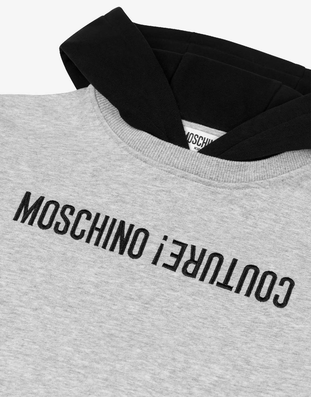 Love Moschino Felpa con cappuccio Upside Down Logo Ultimi tre giorni