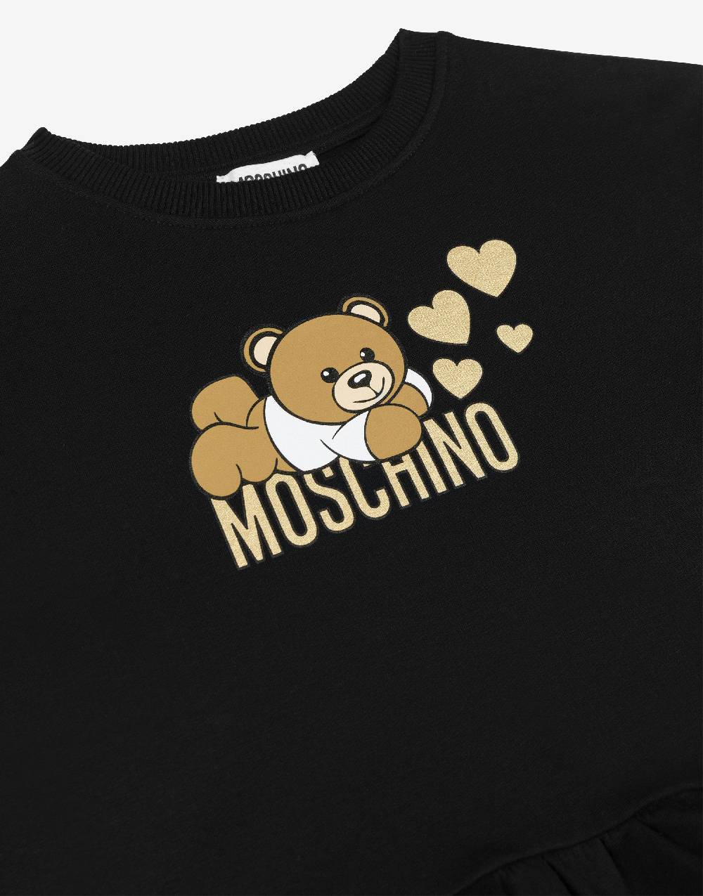 Love Moschino Felpa in cotone Lovely Teddy Bear Fino al 65% di sconto