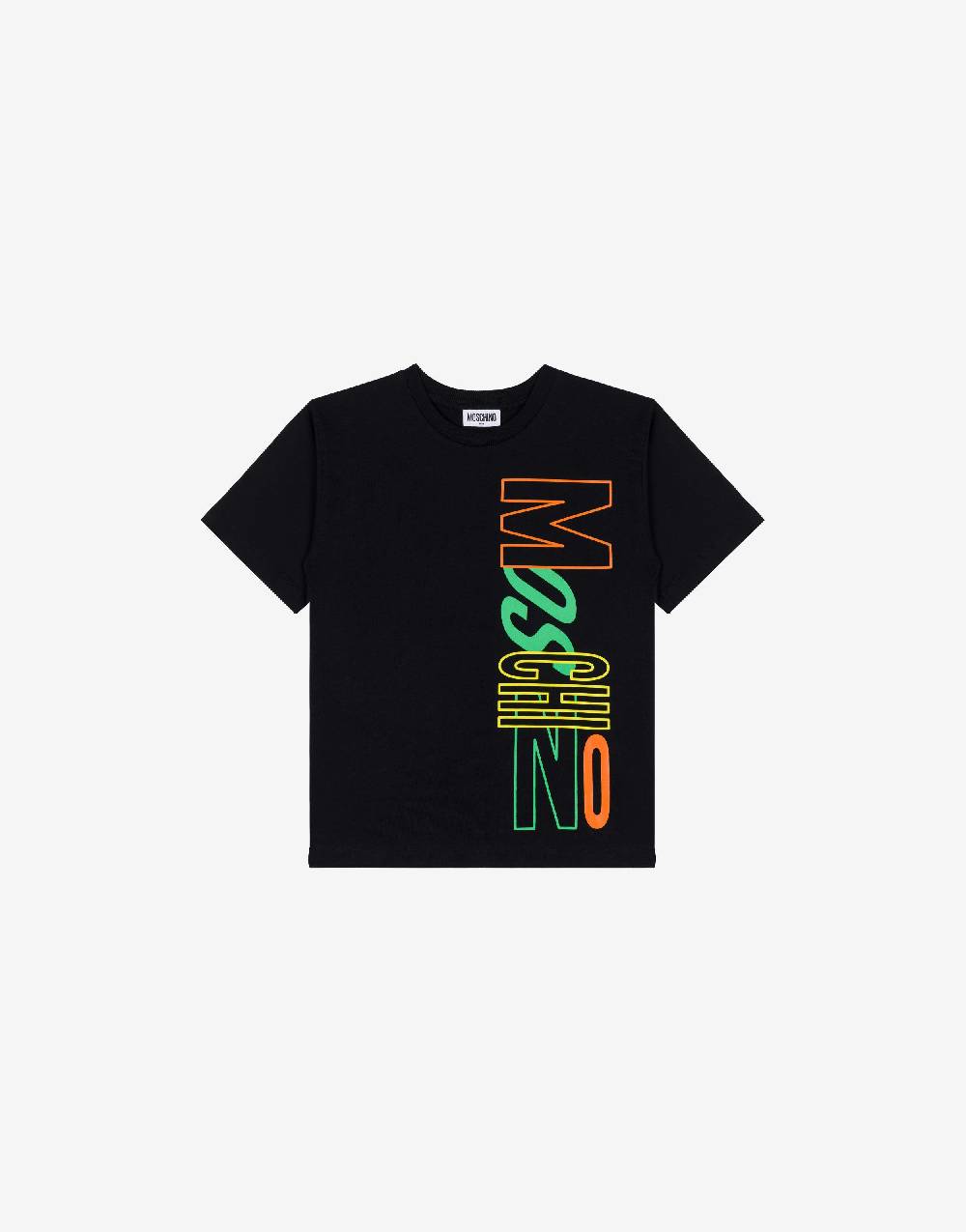 Love Moschino Maxi t-shirt in jersey Multicolor Logo Super sconto