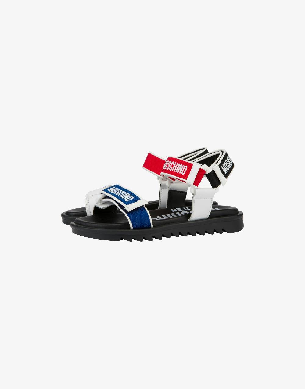 Love Moschino Sandali bassi con strap e loghi Trasporto libero internazionale