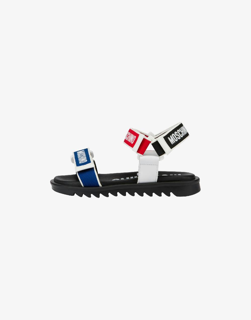 Love Moschino Sandali bassi con strap e loghi Trasporto libero internazionale