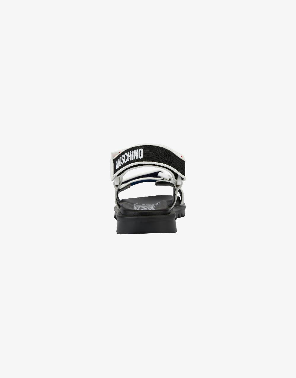 Love Moschino Sandali bassi con strap e loghi Trasporto libero internazionale