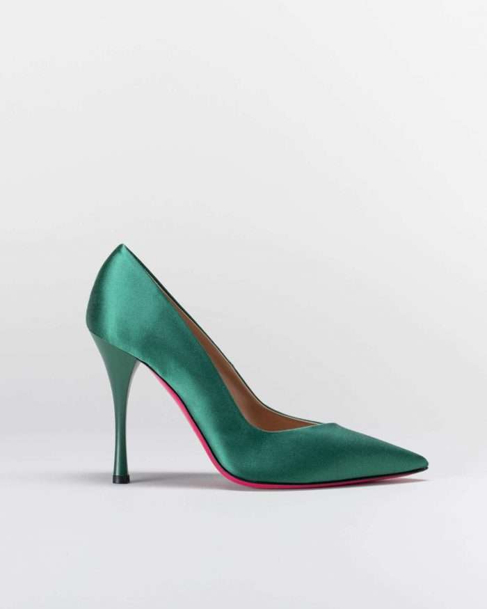 LUCIANO PADOVAN SIMPLE LINE DÉCOLLETÉ ROBIN RASO VERDE Qualità Garantita