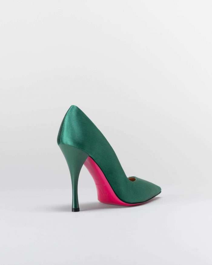 LUCIANO PADOVAN SIMPLE LINE DÉCOLLETÉ ROBIN RASO VERDE Qualità Garantita