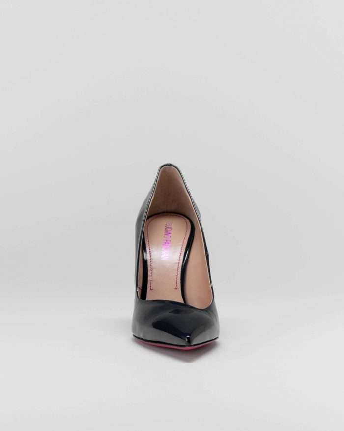 LUCIANO PADOVAN SIMPLE LINE DÉCOLLETÉ ROBIN PELLE VERNICIATA NERO- Luciano Padovan Online Shop Consegna Veloce