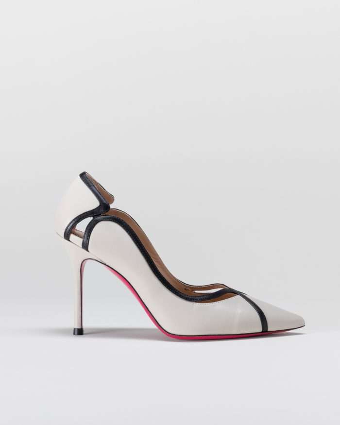 LUCIANO PADOVAN DÉCOLLETÉ FILADELFIA PELLE BIANCO/NERO Shopping Online