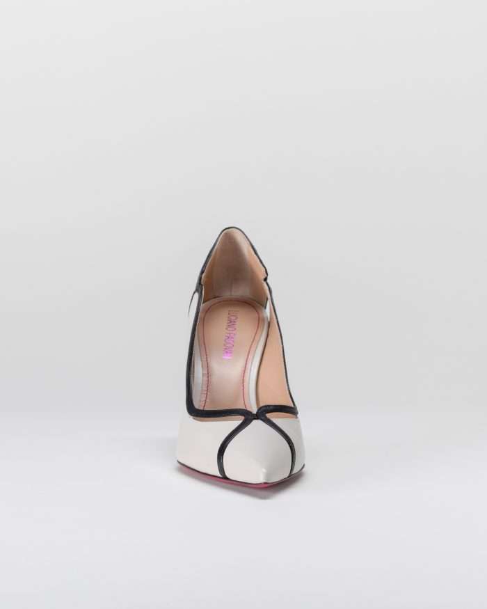 LUCIANO PADOVAN DÉCOLLETÉ FILADELFIA PELLE BIANCO/NERO Shopping Online