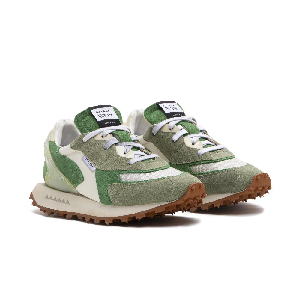 RUN OF Mango sneakers in pelle e nylon con talloncino in pelle Spedizione Gratuita