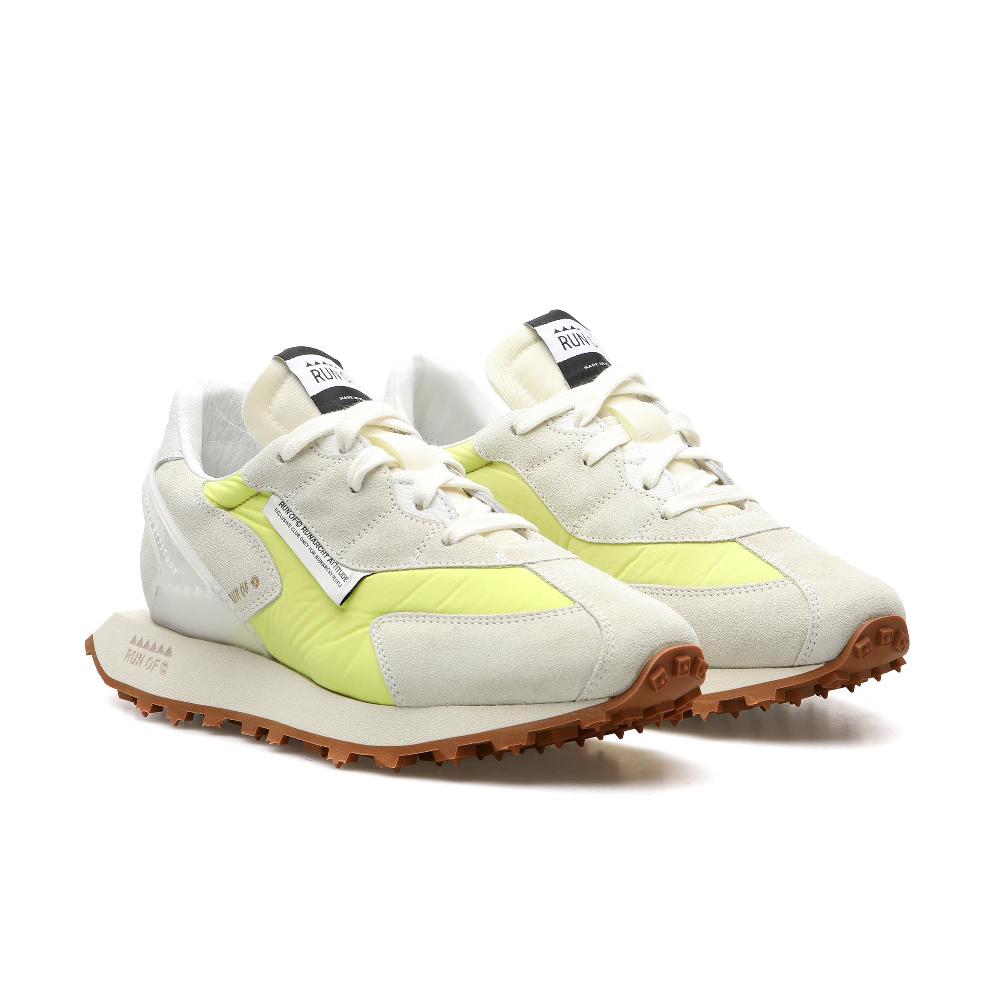 RUN OF Lime/B sneakers in pelle scamosciata e nylon color lime Fino Al -60%