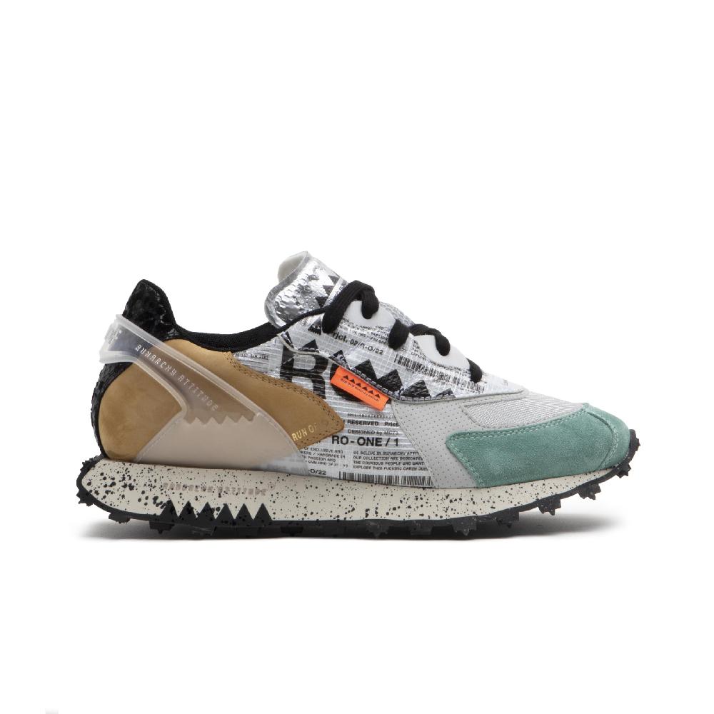 RUN OF Ro1 Core sneakers in pelle nylon pelle scamosciata e rete Novità