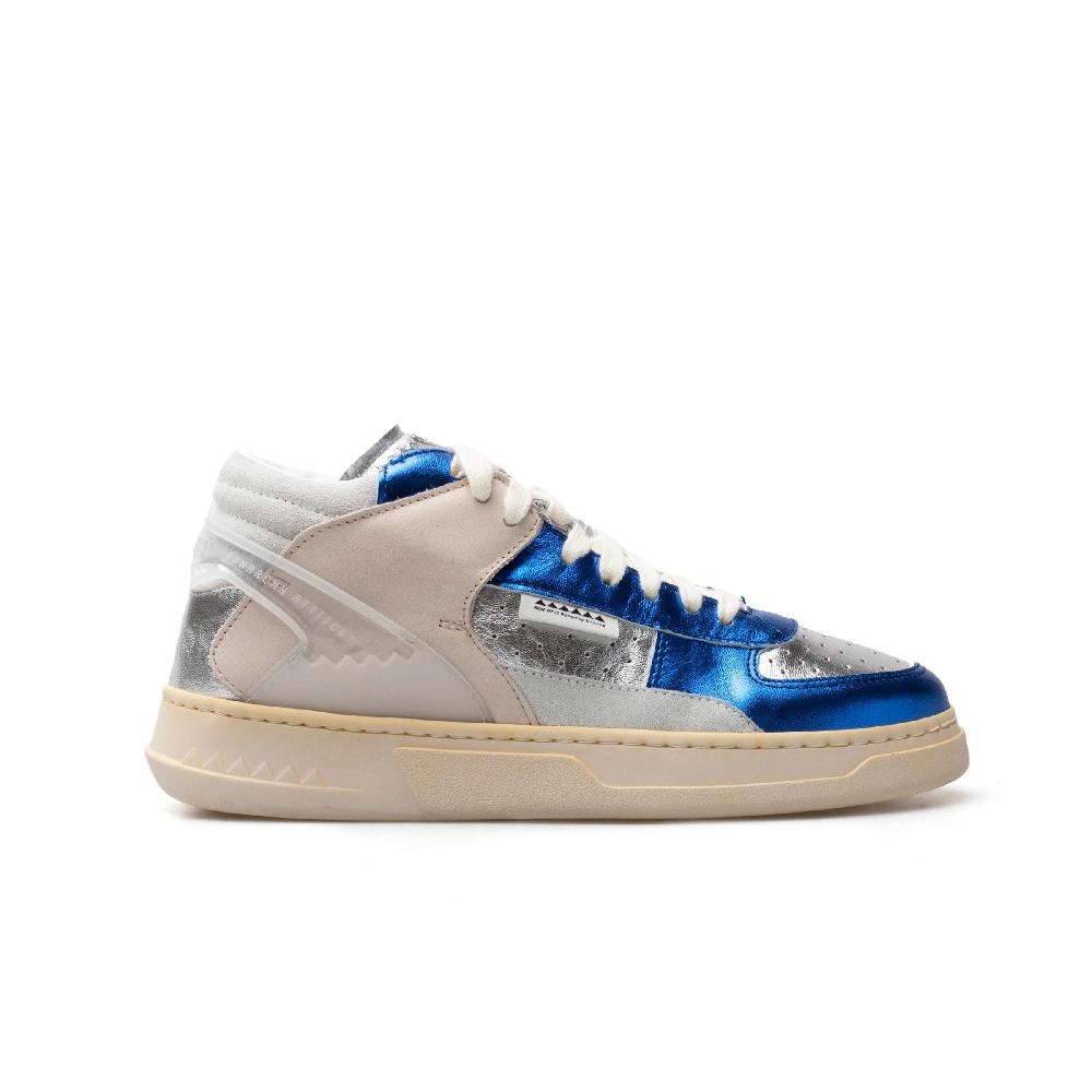 RUN OF Key Mid sneakers mid in pelle di colori metallizzati Vendita Calda