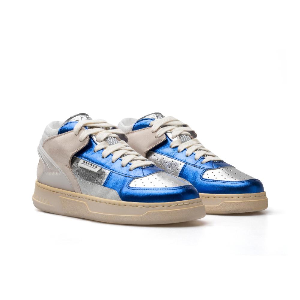 RUN OF Key Mid sneakers mid in pelle di colori metallizzati Vendita Calda