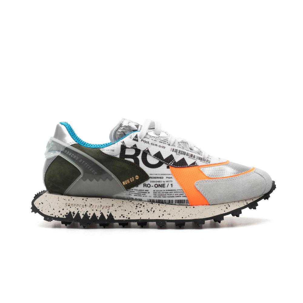 RUN OF Ro1 Jet sneakers uomo in pelle scamosciata e nylon | sito ufficiale RUN OF 2025