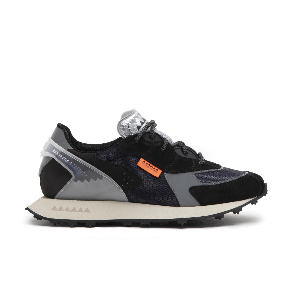 RUN OF sneakers Boston in suede e rete con talloncino in pelle Shopping Online